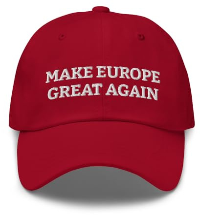 Cappello Ricamato Make Europe Great Again - Dad Hat Unisex - Mirtillo
