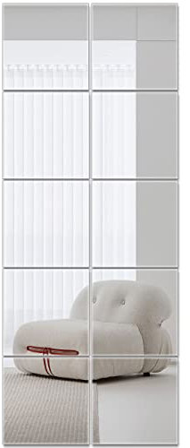 10/20/30 specchietti adesivi, autoadesivi, da incollare, 30 x 30 cm, in acrilico, spessore 2 mm, per bagno, soggiorno, camera da letto, armadio (10 pezzi)