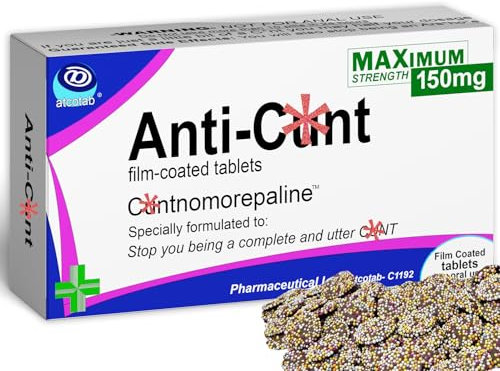 Funny Rude Joke Pill Box Prank, Chocolate Flavour Sweets Gag Gift, Birthday Gifts for Men, Father's Day, Work Colleague, Grandad, Dad, Women, 30th, 40th, 50th, 60th, 70th, 80th Get Well Soon