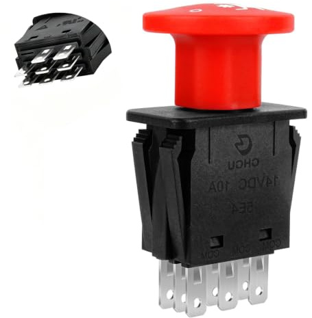 8 terminali interruttore presa di forza 10 AMP falciatrice interruttore frizione per Delta 6204 6201 interruttori Pto compatibili Hustler Dixie Chopper Husqvarna parti tosaerba Classic RZT Pro Series