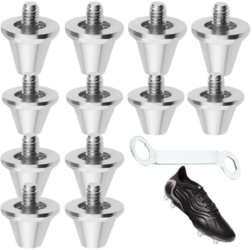 12 Stück Schraubstollen M5 (5mm) – Universelle Ersatzstollen aus Nylon & Metall, rutschfest & stabil, ideal für Fußballschuhe mit M5-Gewinde, für Rasen & Kunstrasen