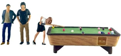 Fenteer 1/64 Figurenmodell Layout Dekoration Miniatur Billard Modellset