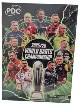 Panini Darts PDC World Championship 2026 Sticker | Hardcover Stickeralbum | Offizielle Panini PDC Darts Stickerserie 2026