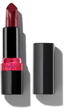 AVON Ultra Creamy Lippenstift Red Supreme 3,6 g | Cremiger Lippenstift mit Jojobaöl, Avocadoöl und Vitamin E für intensive Farbe, klassisches Rot