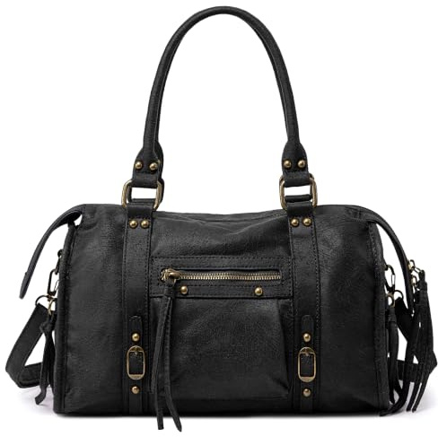David Jones - Borsa piccola Borsa Tracolla Camoscio Svezia | Tote spalla pelle nabuk camoscio stile bowling, borsa borchiata camoscio crossbody bag, chiodo vintage alla moda elegante