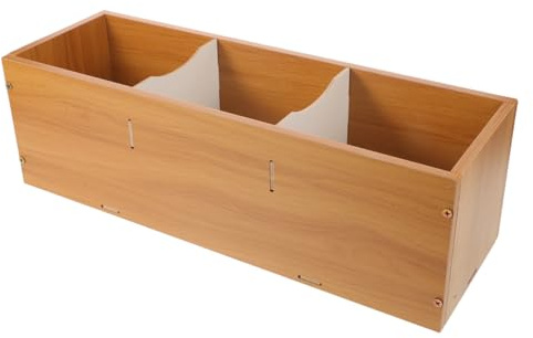 STOBAZA Scaffale Porta CD e Dvd in Legno a Struttura Autoportante Grande Capacità, Design Salvaspazio e Organizzazione Semplice per Ufficio e Casa