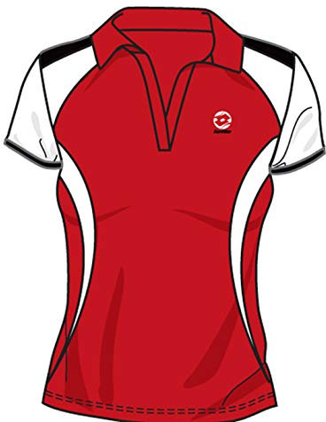 Lotto Polo WTA Tour Ellas, Damen, Gr. XL (US), flame/white