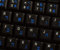 Qwerty Keys Hebräisch transparente Tastaturaufkleber mit Blauen Buchstaben - Geeignet für Jede Tastatur