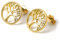 Gold getauchtes Sterlingsilber Lebensbaum Ohrstecker