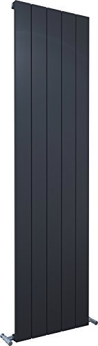 Kudox Alulite Flat Radiator 1800mm x 470mm Textured Black