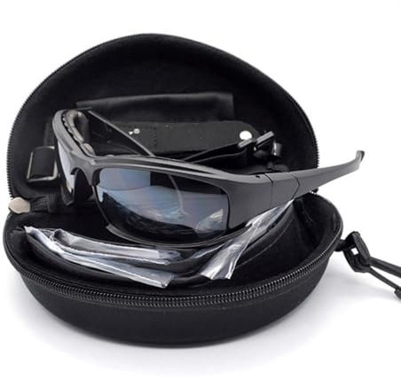 Tryway X7 Sonnenbrille UV400 Objektiv Taktische Brille Herren Brille Kit War Game Schießbrille Outdoor Radfahren Gafas
