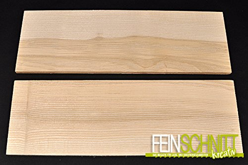 Massivholz Esche (450 x 150 x 10 mm, 2 Stück)