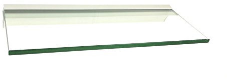 Regale4You Glasregal: 40x15 cm KlarGlas 10 mm mit Profil LINO10 komplett mit Befestigung / 2 Wandregale