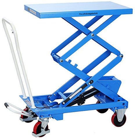 Pro-Lift-Werkzeuge Hubtisch-Wagen 300 kg Hebebühne 1500 mm Hubhöhe fahrbarer Scherenwagenheber mobiler Polyurethan Plattformwagen