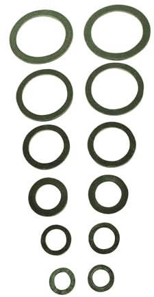SOMATHERM FOR YOU, Lot de 16 joints en caoutchouc EPDM - Dimensions de 12/17 à 26/34 mm - Idéal pour l'étanchéité des raccords en plastique et métal, usage sanitaire et chauffage