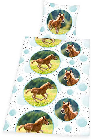 Herding Young Collection Bettwäsche-Set, Baumwolle, Mehrfarbig, 135 x 200 cm