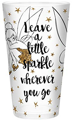 ABYstyle - Disney - Peter Pan - Glass XXL - 500ml - Tinkerbell - Gold/Glitter