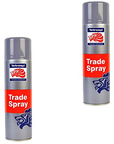 Tetrosyl ATS010 Trade Spray Paint Grey Primer 500ml x 2