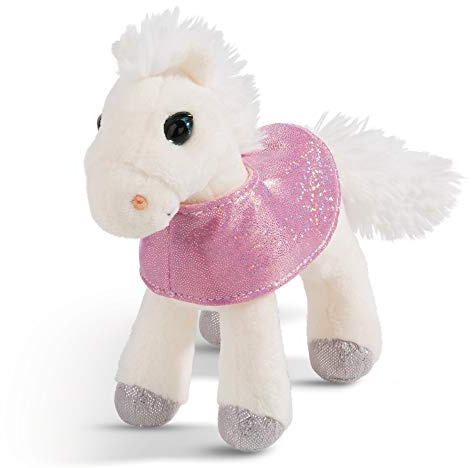 NICI Kuscheltier Pferd White Peach 16 cm – Plüschtier Pferd für Mädchen, Jungen & Babys – Flauschiges Stofftier zum Kuscheln, Spielen und Schlafen – Gemütliches Schmusetier für jedes Alter – 44895