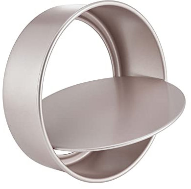 CHEFMADE Round Cake Pan, 8-Inch with Removable Loose Bottom Non-Stick Chiffon Bakeware for Oven and Instant Pot Baking (Champagne Gold)