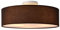 lux.pro Deckenleuchte Omaha 3 x E27 Deckenlampe 3-Flammig Durchmesser 45 cm Kunststoff Textiloptik Organza Braun/Weiß