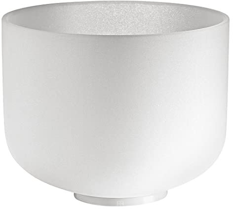 Sonic Energy 10 Zoll Kristallklangschale – 432 Hz, Ton E4, Solarplexuschakra – Für Meditation, Yoga, Klangheilung – Inkl. Silikonring (CSB10E)