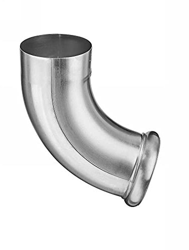 Titanzink Wulst-Fallrohrbogen rund DN80 / 72° Grad