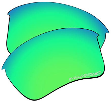 EZReplace Verres de rechange pour lunettes de soleil Oakley Flak Jacket XLJ (verres polarisés), Ressort en polycarbonate vert, Taille unique