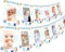Fangleland Weltraum Thema 1 Geburtstag, Foto Banner, erste Reise um die Sonne, Geburtstagsdekoration, blaues Baby Bild Banner für Neugeborene bis 12 Monate Junge