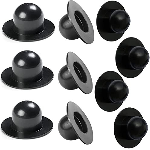 MEISO 10 Stück Intex Pool-Stöpsel für Pool-Filterpumpe, kompatibel mit Intex Pool (schwarz)