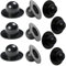 MEISO 10 Pièces Bouchon Piscine Intex, Bouchons de Fond de Rechange pour Pompe de Filtration de Piscine, Compatibles Avec Intex Pool (noir)