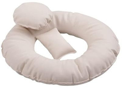 Neugeborene Baby Fotografie Requisiten Donut Kissen Posing Kissen Babyfoto Posierhilfe Korb Füller Kit Halbmond Posiert Kissen,Baby Photo Prop DIY Baby Fotoshooting für Fotos Infant Posing Requisiten