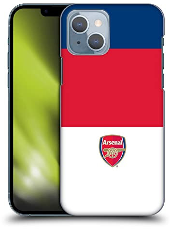 Head Case Designs Offizielle Arsenal FC Streigen 4 Wappen 2 Harte Rueckseiten Handyhülle Hülle Huelle kompatibel mit Apple iPhone 14