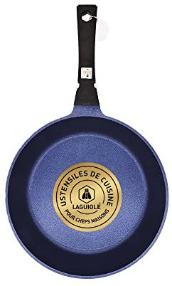 LAGUIOLE - Padella 30 cm rimovibile nero antiaderente Blu Diamond induzione