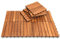 Ansobea Lot de 110 dalles en bois d'acacia, 6 lattes, carrelage en bois 30 x 30 cm – 1 m². Carrelage de balcon pour balcon, jardin et terrasse | Installation facile, rapide et pratique