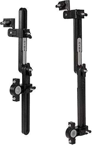 MidGard Schirmhalter mit verstellbarem Gelenk für Fahrrad, Rollstuhl, Kinderwagen, Angeln, Golftrolley, Rollator usw. Grau