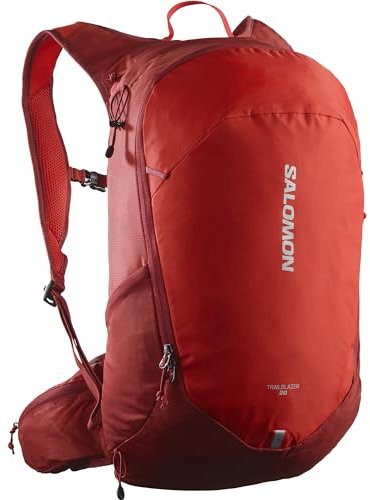 Salomon Trailblazer 20 Unisex-Wanderrucksack, Vielseitig, Einfach zu benutzen, Bequem und leicht, Rot