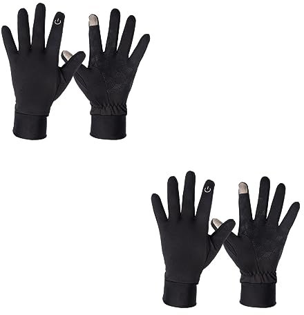 VALICLUD 2st Fahrrad-laufhandschuhe Beheizbare Skihandschuhe Touchscreen-Handschuhe Winterhandschuhe Bildschirm-Touch-Handschuhe Outdoor-Handschuhe Fahrradhandschuhe Skibrett Sport Damen