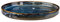 Verlo DEEP Blue Speiseteller 18 cm Flacher Teller Essteller Servierteller Deko Teller Dinnerteller aus hochwertigem Porzellan