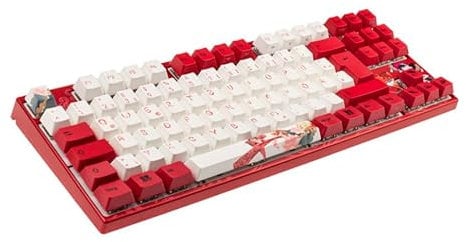 Varmilo VEA88 Koi TKL Gaming Tastatur, MX-Brown, weiße LED