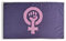 Pandiui23 Feministische Flagge, Lila, 150 x 90 cm, für Feministische Veranstaltungen