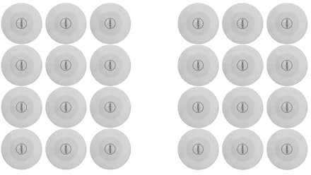 Ausla Bunt LED Untersetzer Leuchtende, 24 Stück Runde EVA Wasserdichtes Leuchtuntersetzer Bierdeckel für Party, Club, Bar, Hochzeit