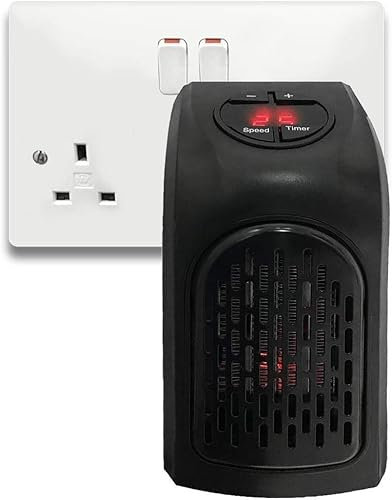 Générique Chauffage Électrique Portatif-300W Mini Thermostat Portatif/Radiateur avec Le Et Normal/pour La Maison Et Le Bureau (1)