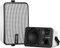 Plyee Audio Enceintes Bluetooth Extérieures 400W, IPX5 Étanches, Basses Puissantes, Synchronisation Sans Fil avec 100 Enceintes, Montage Mural pour Patio, Porche, Kiosque, Garage, Paire, Beige(MZ-621)