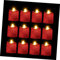 HOMSFOU 48 Stück Kerzenlicht Flammenlose Kerzenlampe LED Stumpenkerzen Teekerzen Elektrische Glitzer Votivkerze Elektrische Kerzen Flackernde LED Teelichter Elektrische Teelichter
