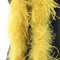 Federboa,Flauschige Strauß Federn Schal Länge ca. 2m,Federgirlande,Federschal Einfarbig Straußenfeder Schal,Feder Boa Kostüm-Accessoire für Charleston 20er Jahre Flapper Karneval,Dunkelgelb