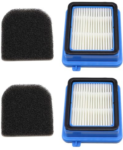 MCHNIC 2 Stück Filter QX7 für AEG QX6 QX7 QX8-2 ASKW1 Akku Staubsauger, Ersatzfilter für AEG ASKW1 Filter mit 2 Vormotorfilter, 2 Hygienefilter