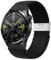 BDNJN Correa de 20 mm 22 mm para Samsung Galaxy Watch 6 5 4 Band 40/44 mm 5Pro Active 2 Gear S3 pulsera elástica trenzada para Huawei GT2/3 /4Pro/5 correas de reloj(Black-S,22mm)
