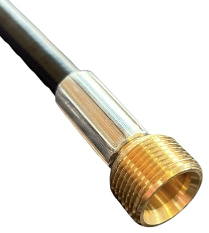 Schlauchadapter 90° M22 x 1,5 IG auf AG 50 cm für Kärcher | Für Kärcher Hochdruckreiniger, M22 IG auf M22 AG, bis 160 bar/40 °C, für Heiß- und Kaltwasser
