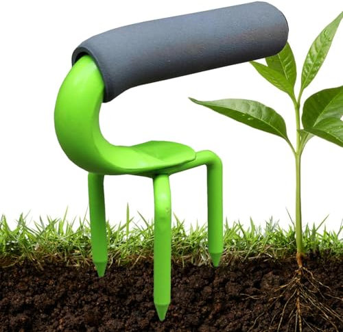 BommFu Râteau à Main de Jardin, Outil de Main de la Griffe de Jardin,Cultivateur à Main en Acier Lourd | Manuel de Jardin Manuel de Jardin Ergonomique Tool pour Le Jardinage et Le désherbage